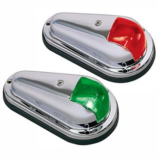 Perko Vertical Mount Side Lights - 12V - Red & Green - (Pair)
