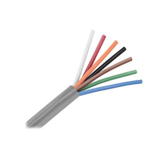 Pacer Unshielded 7 Conductor Cable - 100' - 18/7 AWG - White, Red, Orange, Black, Brown, Green, & Blue