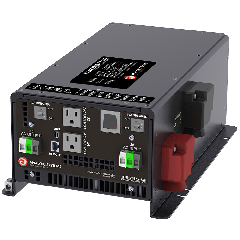 Analytic Systems AC Pure Sinewave Inverter 2400W 20-45V In 120VAC 60Hz Out AC Bypass Analytic Systems AC Pure Sinewave Inverter 2400W 20-45V In 120VAC 60Hz Out AC Bypass