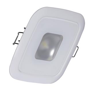 Lumitec Square Mirage Down Light - Spectrum RGBW Dimming - White Bezel