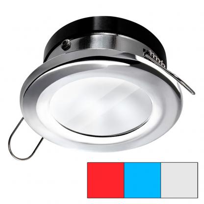 i2Systems Apeiron A1120 Spring Mount Light - Round - Red, Cool White & Blue - Polished Chrome