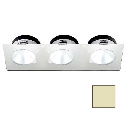 i2Systems Apeiron A1110Z - 4.5W Spring Mount Light - Triple Round - Warm White - White Finish