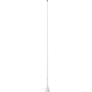 Scout 5' White VHF Antenna 3dB Lift & Lay Mount w/5M RG-58