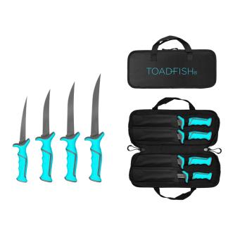 Toadfish Fixed Filet Knife Set - 4 Knives - 5”, 6”, 7” & 8” Fixed Knives