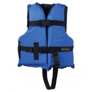 Onyx Nylon General Purpose Life Jacket - Child 30-50lbs - Blue