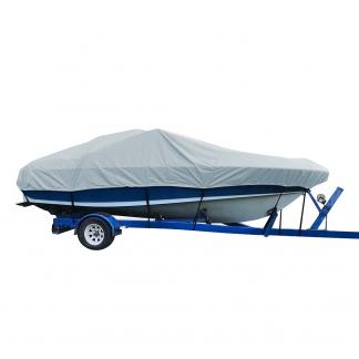 Carver Sun-DURA® Styled-to-Fit Boat Cover f/19.5' V-Hull Low Profile Cuddy Cabin Boats w/Windshield & Rails - Grey