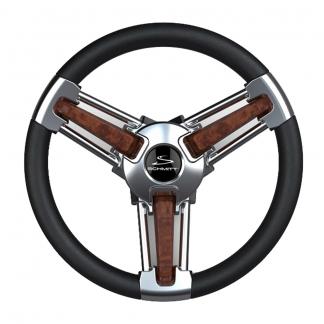 Schmitt & Ongaro Burano Wheel 14" 3/4" Tapered Shaft Burl Polyurethane w/Stainless Spoke Includes Center Cap/Nut