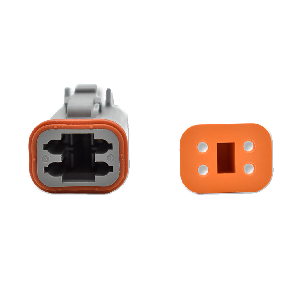 Bluewater 4 Position Female Deutsch Connector w/Wedge Lock Bluewater 4 Position Female Deutsch Connector w/Wedge Lock