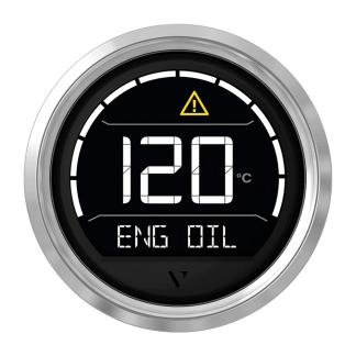 Veratron VL Digital 52 w/Triangular Chrome Bezel