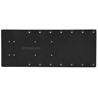 Sea Brackets 20" Straight Trolling Motor Plate - Black
