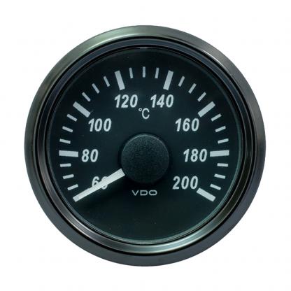 VDO SingleViu 52mm (2-1/16") Cylinder Temp. Gauge - 200°C - 471-14 Ohm