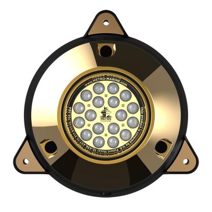 Metro Marine High-Output Surface Mount Underwater Light w/Intelligent Monochromatic LED's - Blue, 45° Beam