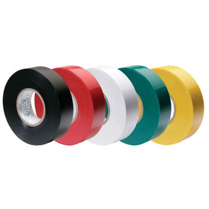Ancor Premium Assorted Electrical Tape - 1/2" x 20' - Black / Red / White / Green / Yellow