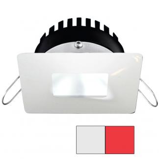 i2Systems Apeiron PRO A506 - 6W Spring Mount Light - Square/Square - Cool White & Red - White Finish