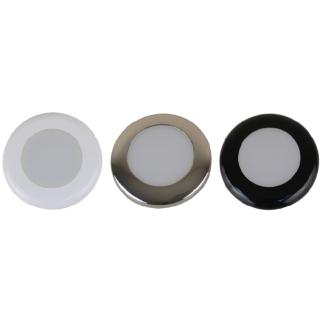 Scandvik A3C Downlight Kit - Warm White w/SS, White, & Black Trim Rings