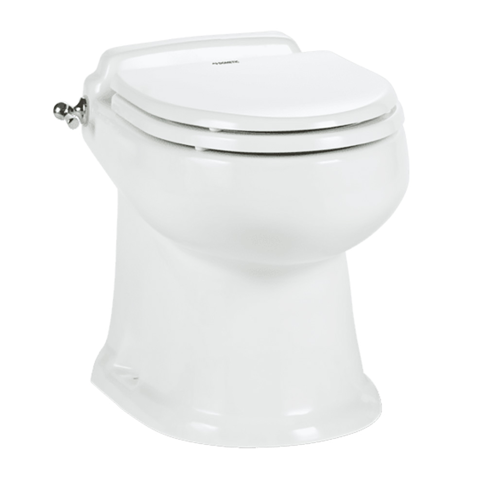 Dometic™ MasterFlush 8740 White Electric Macerating Toilet - Raw/Fresh Water Dometic™ MasterFlush 8740 White Electric Macerating Toilet - Raw/Fresh Water