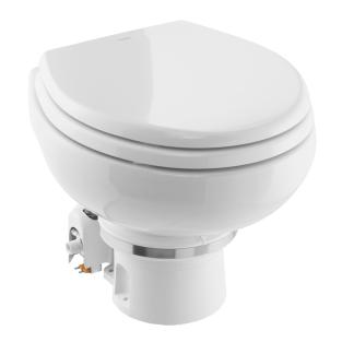 Dometic™ MasterFlush 7120 White Electric Macerating Toilet w/Orbit Base - Freshwater - 24V