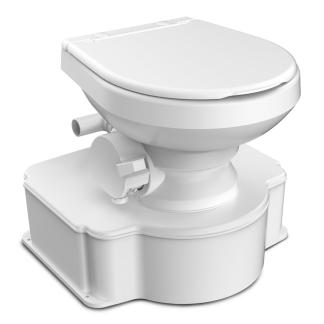 Dometic™ White M65 Marine Gravity Toilet - Standard Seat Size w/Foot Pedal
