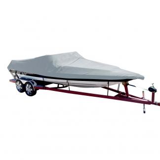 Carver Poly-Flex II Styled-to-Fit Boat Cover f/19.5' Sterndrive Ski Boats with Low Profile Windshield - Grey