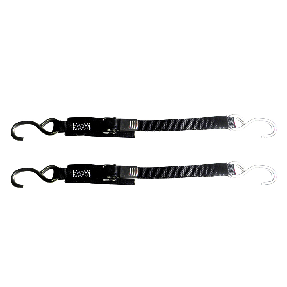 Rod Saver Stainless Steel Quick Release Transom Tie-Down - 1" x 2' - Pair Rod Saver Stainless Steel Quick Release Transom Tie-Down - 1" x 2' - Pair