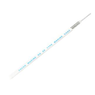 Pacer RG8XW Coax Cable - White - 200'