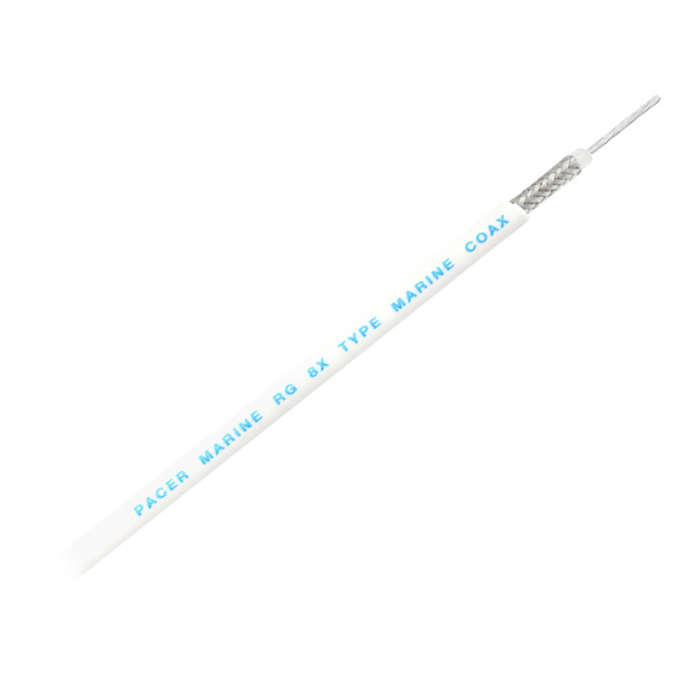 Pacer RG8XW Coax Cable - White - 200' Pacer RG8XW Coax Cable - White - 200'