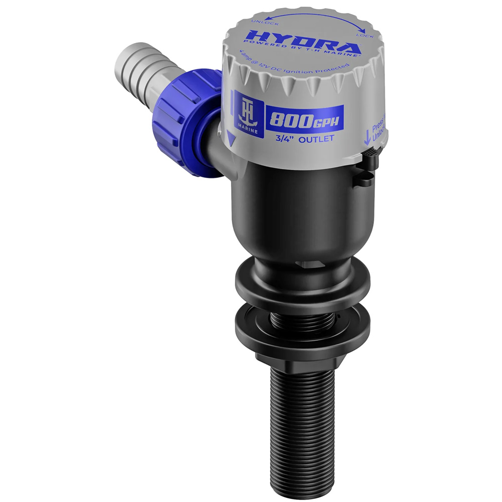 T-H Marine HYDRA™ Livewell Pump - 800 GPH - 12V - Long Nozzle T-H Marine HYDRA™ Livewell Pump - 800 GPH - 12V - Long Nozzle