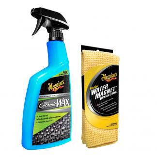 Meguiar's Hybrid Ceramic Wax w/Water Magnet Microfiber Drying Towel - 22" x 30"