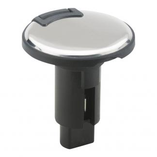 Attwood LightArmor Plug-In Base - 2 Pin - Stainless Steel - Round