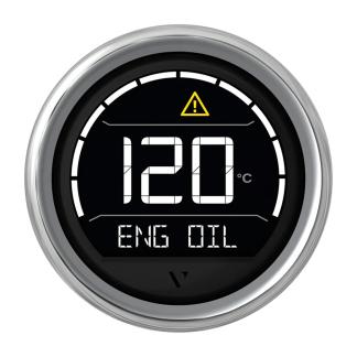 Veratron VL Digital 52 w/Round Chrome Bezel