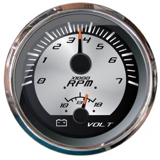 Faria Platinum 4" Multi-Function - Tachometer & Voltmeter