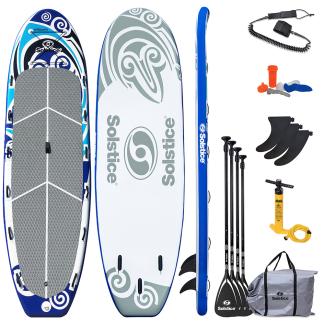 Solstice Watersports 16' Maori Giant Inflatable Stand-Up Paddleboard w/Leash & 4 Paddles