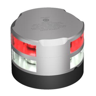 Lopolight 2nm 360° Red + 2nm 360° White - Silver Anodized