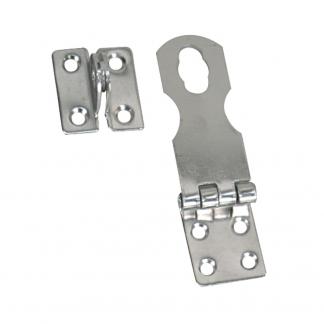 Whitecap Fixed Safety Hasp - CP/Brass - 1" x 3"