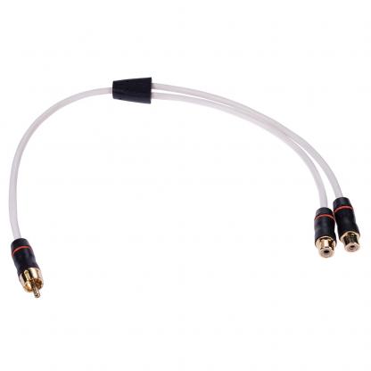 Fusion Performance RCA Cable Splitter - 1 Male to 2 Female - .9'