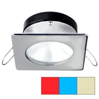 i2Systems Apeiron A1120 Spring Mount Light - Square/Round - Red, Warm White & Blue - Brushed Nickel
