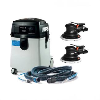 RUPES S245 Portable Vacuum Long Hose Kit w/(1) RH356A & (1) RH359A Skorpio Sander