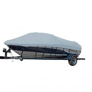 Carver Sun-DURA® Styled-to-Fit Boat Cover f/22.5' Sterndrive V-Hull Runabout Boats (Including Eurostyle) w/Windshield & Hand/Bow Rails - Grey
