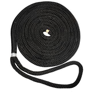 New England Ropes 5/8" Double Braid Dock Line - Black - 50'