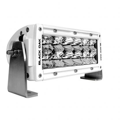 Black Oak Pro Series 3.0 Double Row Combo 6" Light Bar - White