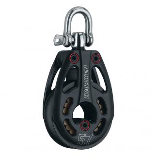 Harken 57mm Aluminum Low Load Black Magic Block w/Swivel