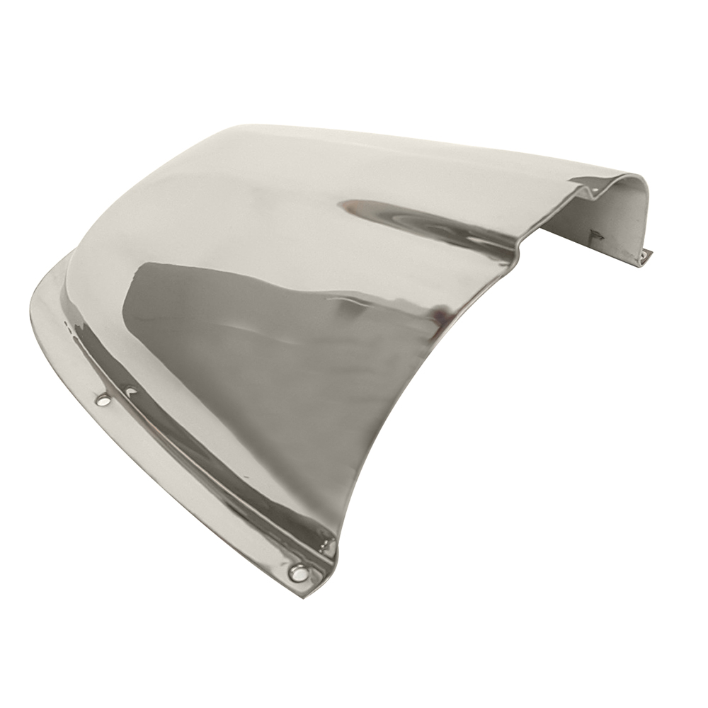 Polished Stainless Steel Clam Shell Ventilator - 6.7 Inch Marine Boat Vent Cover