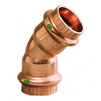 Viega ProPress 1/2" - 45° Copper Elbow - Double Press Connection - Smart Connect Technology