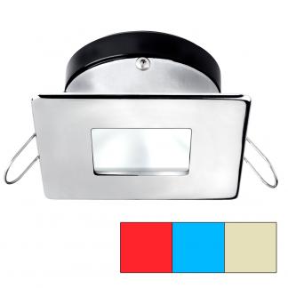 i2Systems Apeiron A1120 Spring Mount Light - Square/Square - Red, Warm White & Blue - Polished Chrome