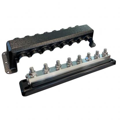 Victron Busbar 600A 8P & Cover 8X 3/8" Plus 8X M8 Terminals