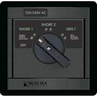Bue Sea 120/240v AC Rotary 65A Off + 3 Sources