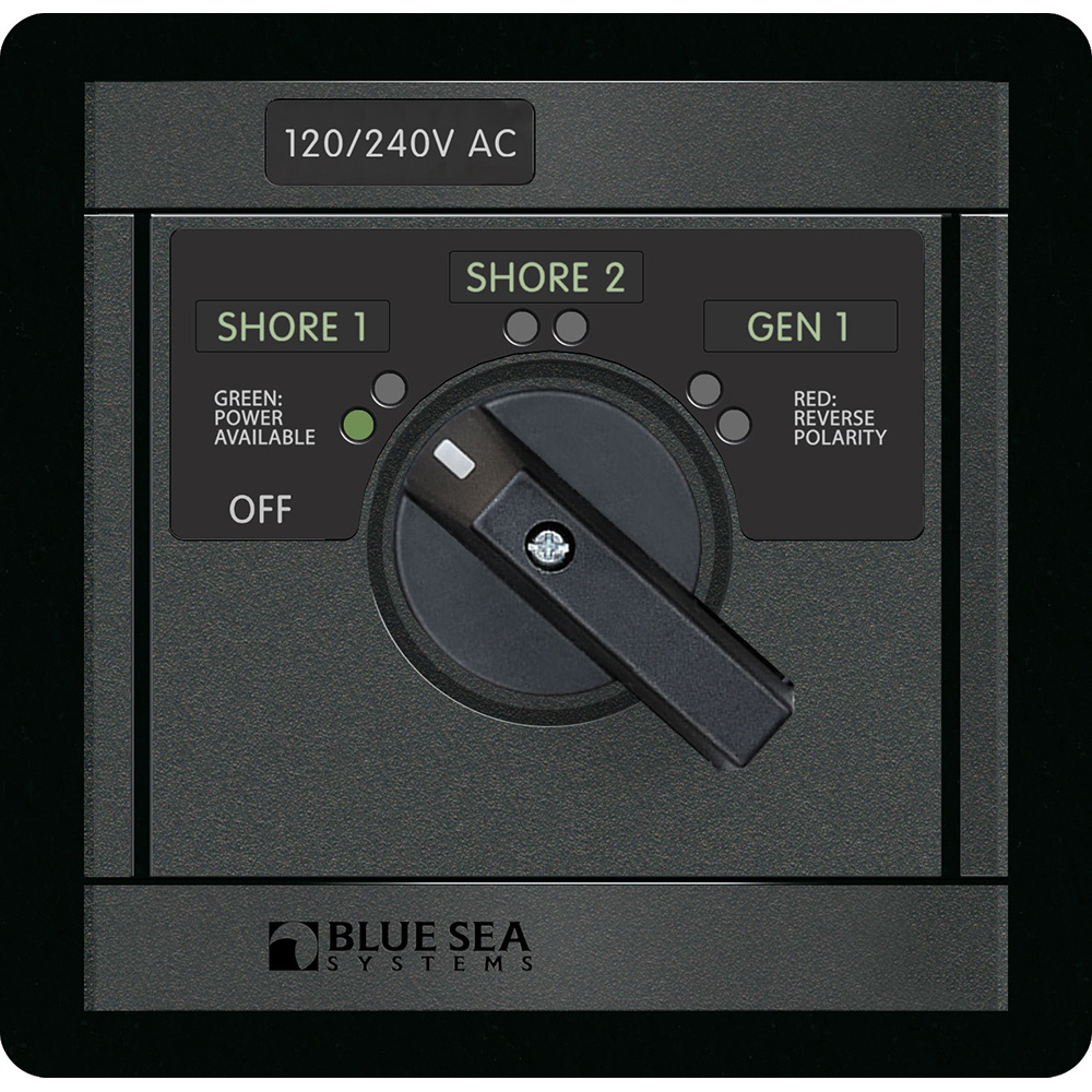 Bue Sea 120/240v AC Rotary 65A Off + 3 Sources Bue Sea 120/240v AC Rotary 65A Off + 3 Sources