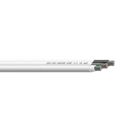 Sea-Dog 10/3 AWG Flat Triplex Wire - White/Green/Black - 100 ...