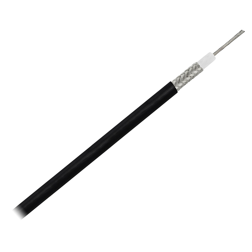 Pacer RG58AU Coax Cable Stranded TV Cond TV Braid - Black Jacket - 150' Pacer RG58AU Coax Cable Stranded TV Cond TV Braid - Black Jacket - 150'