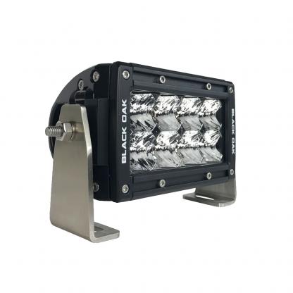 Black Oak Pro Series 3.0 Double Row 4" LED Light Bar - Spot Optics - Black Housing